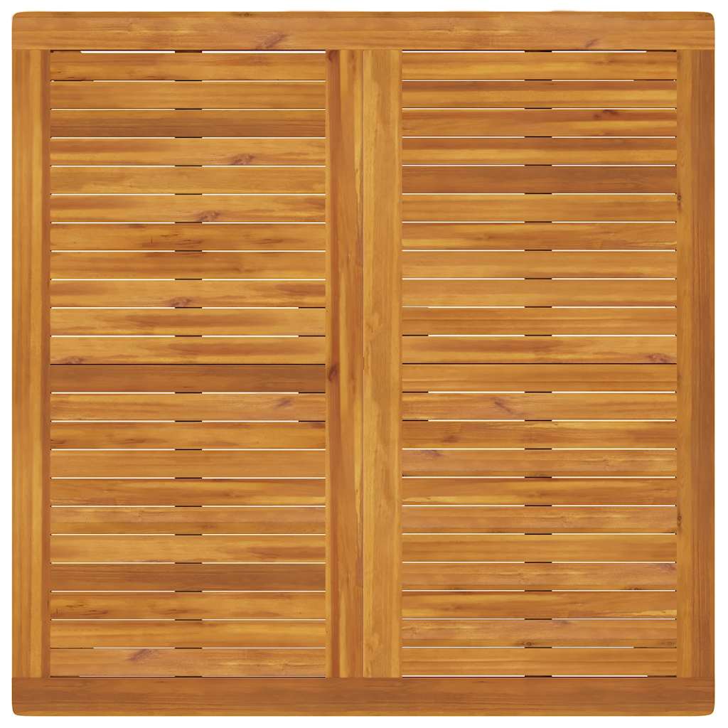 Τραπεζαρία Κήπου 110x110x75 εκ. από Μασίφ Ξύλο Ακακίας 7