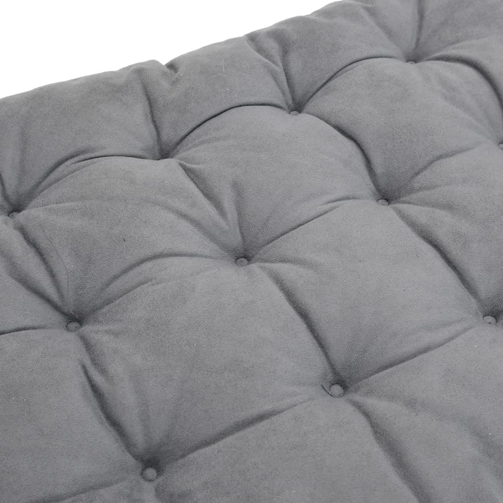 Μαξιλάρι Ξαπλώστρας Γκρι 160x50x10 εκ. Συνθετικό Καστόρι 5