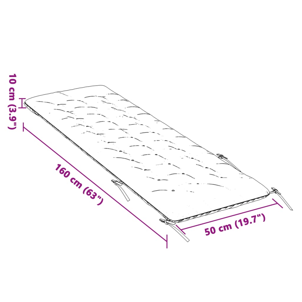 Μαξιλάρι Ξαπλώστρας Γκρι 160x50x10 εκ. Συνθετικό Καστόρι 6