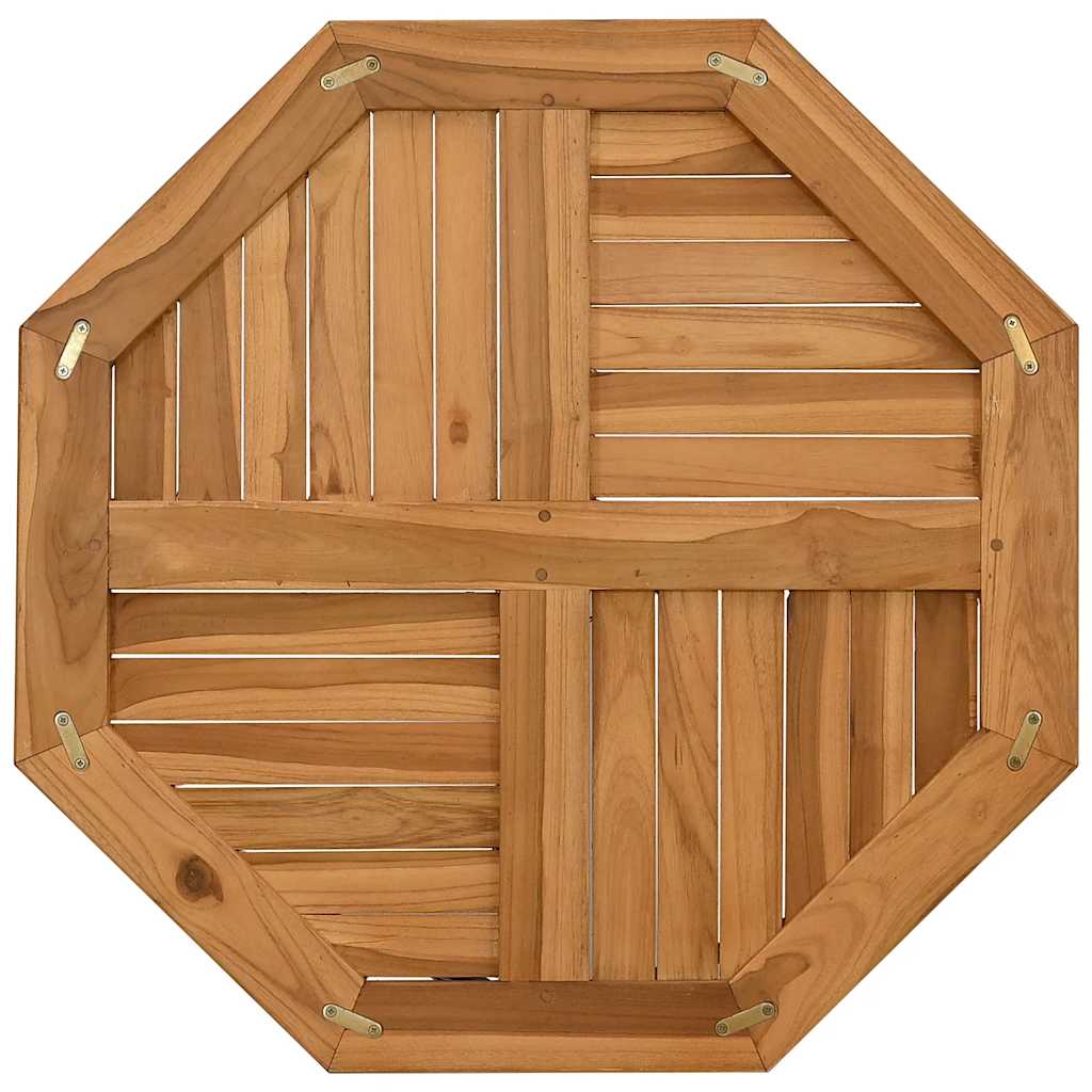 Επιφάνεια Τραπεζιού Οκτάγωνη 70x70x2,5 εκ. Μασίφ Ξύλο Teak 5