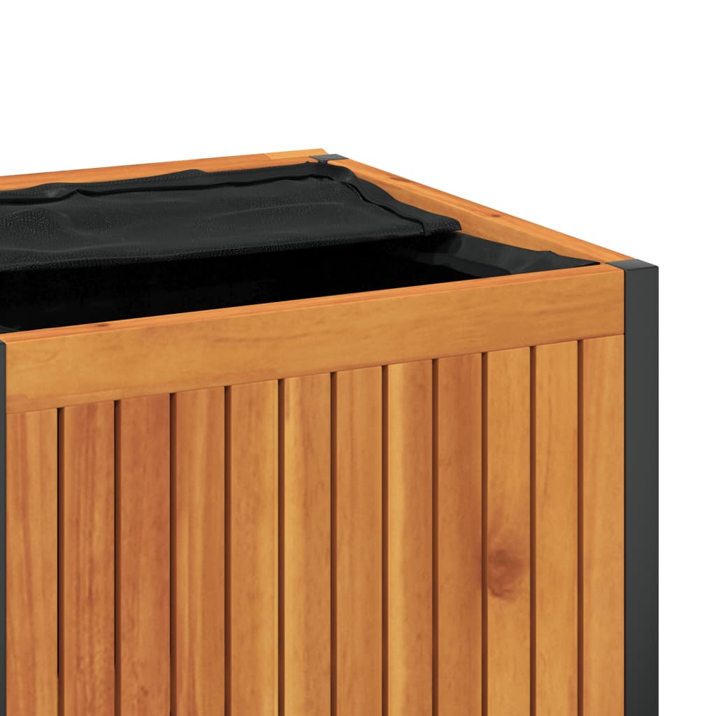 Κουτί Μαξιλαριών Εξ. Χώρου 110x45x42/53 εκ. Μασίφ Ακακία/Ατσάλι 9