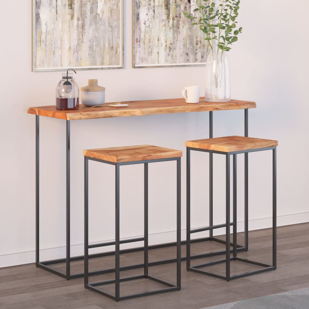 Επιφάνεια Τραπεζιού Ορθογώνια 110x40x2,5 εκ. Μασίφ Ξύλο Ακακίας 1