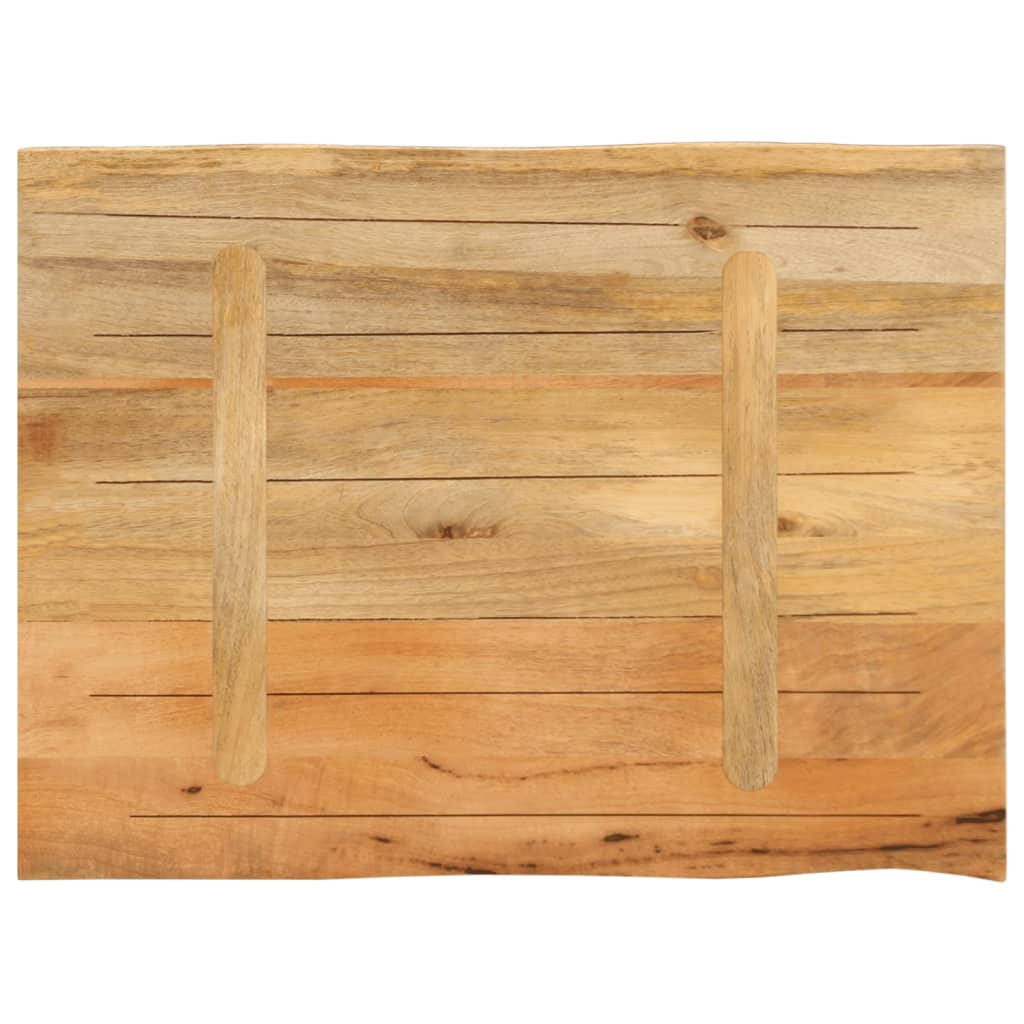 Επιφάνεια Τραπεζιού 90x60x2,5 εκ. Live Edge Μασίφ Ξύλο Μάνγκο 5