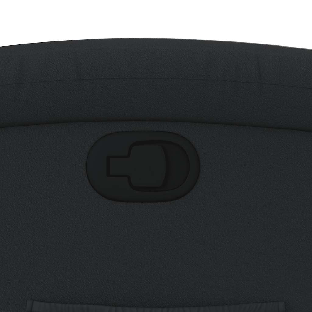 Πολυθρόνα Ανακλινόμενη Μαύρη από Γνήσιο Δέρμα 10