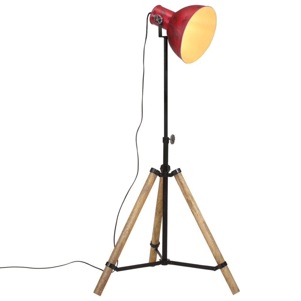 Φωτιστικό Δαπέδου 25 W Αντικέ Κόκκινο 75x75x90-150 εκ. Ε27 1