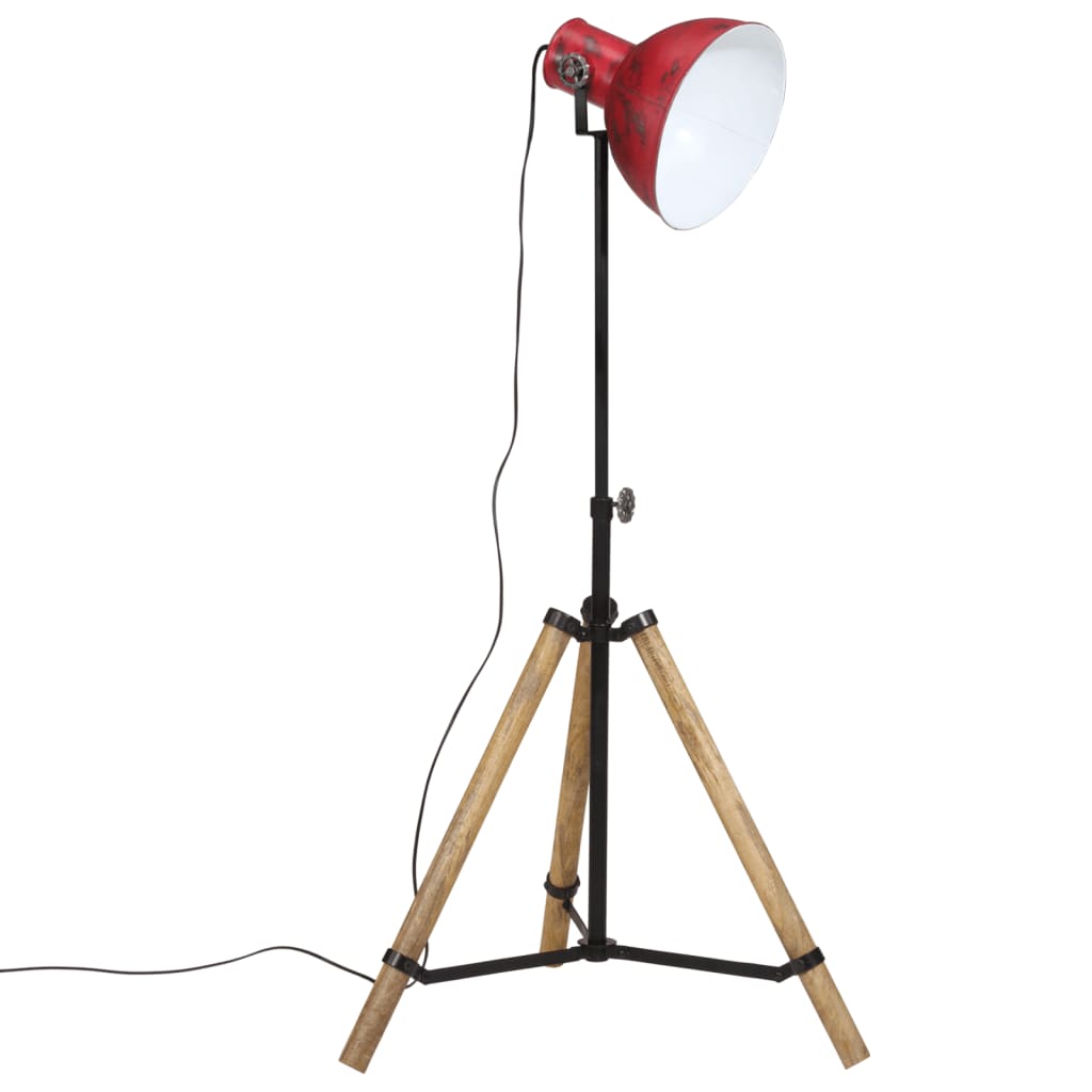 Φωτιστικό Δαπέδου 25 W Αντικέ Κόκκινο 75x75x90-150 εκ. Ε27 2