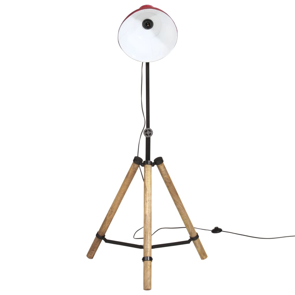 Φωτιστικό Δαπέδου 25 W Αντικέ Κόκκινο 75x75x90-150 εκ. Ε27 3
