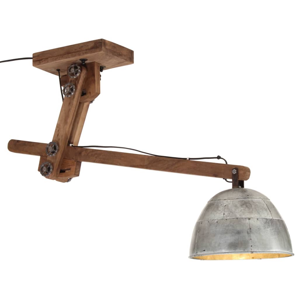 Φωτιστικό Οροφής 25 W Vintage Ασημί 105x30x65-108 εκ. Ε27 1