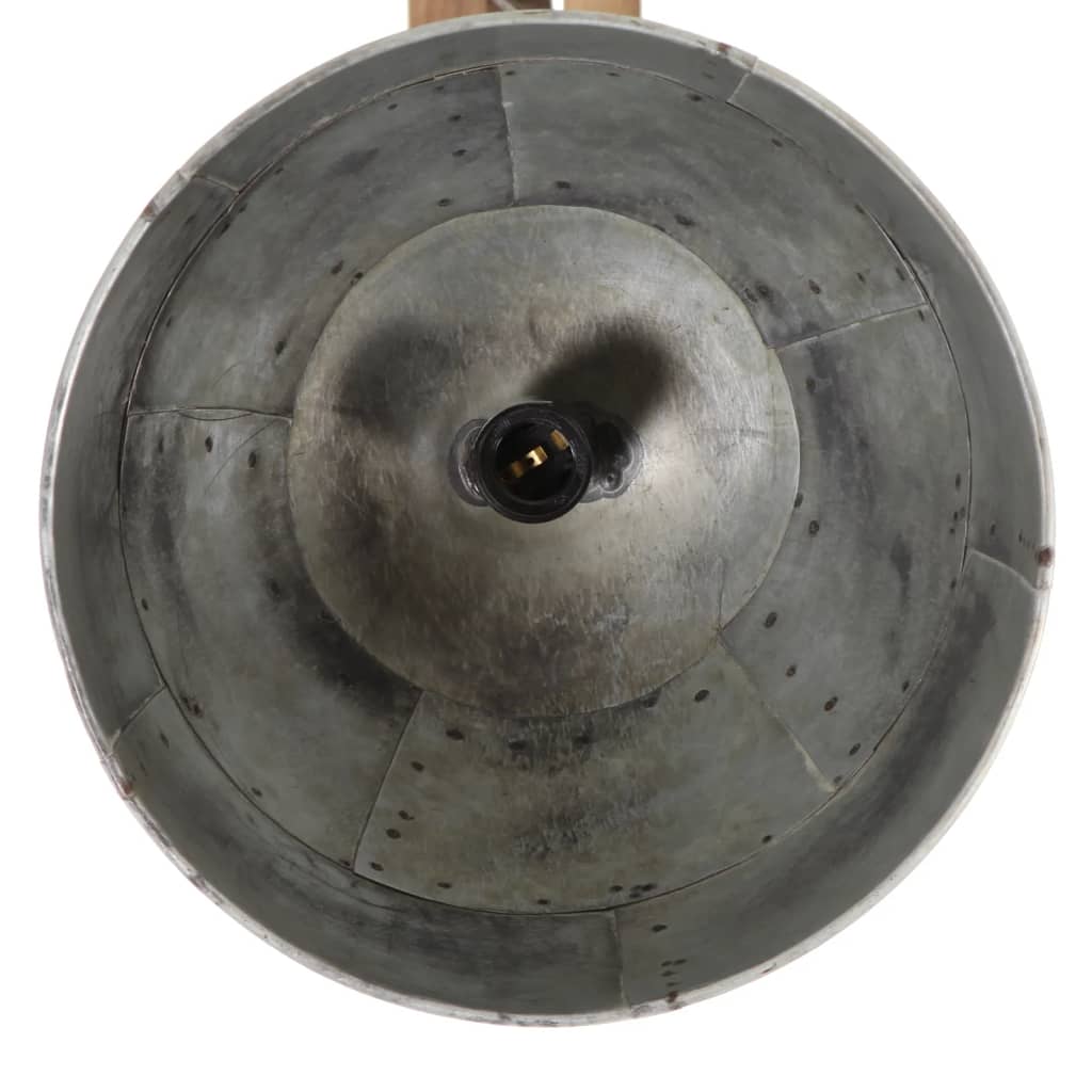 Φωτιστικό Οροφής 25 W Vintage Ασημί 105x30x65-108 εκ. Ε27 4