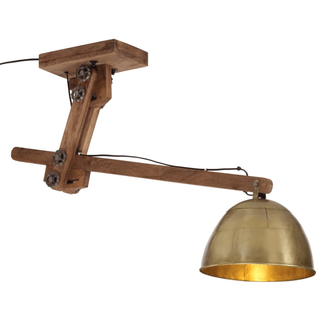 Φωτιστικό Οροφής 25 W Αντικέ Ορείχαλκος 105x30x65-108 εκ. Ε27 1