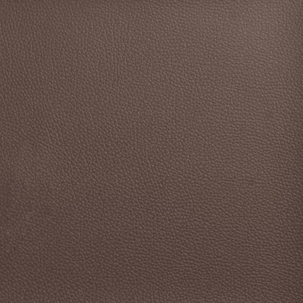 Παγκάκι με Πλάτη Καφέ 112 x 65,5 x 75 εκ. από Συνθετικό Δέρμα 7
