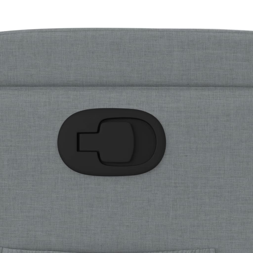 Πολυθρόνα Ανακλινόμενη Ανοιχτό Γκρι Υφασμάτινη 9