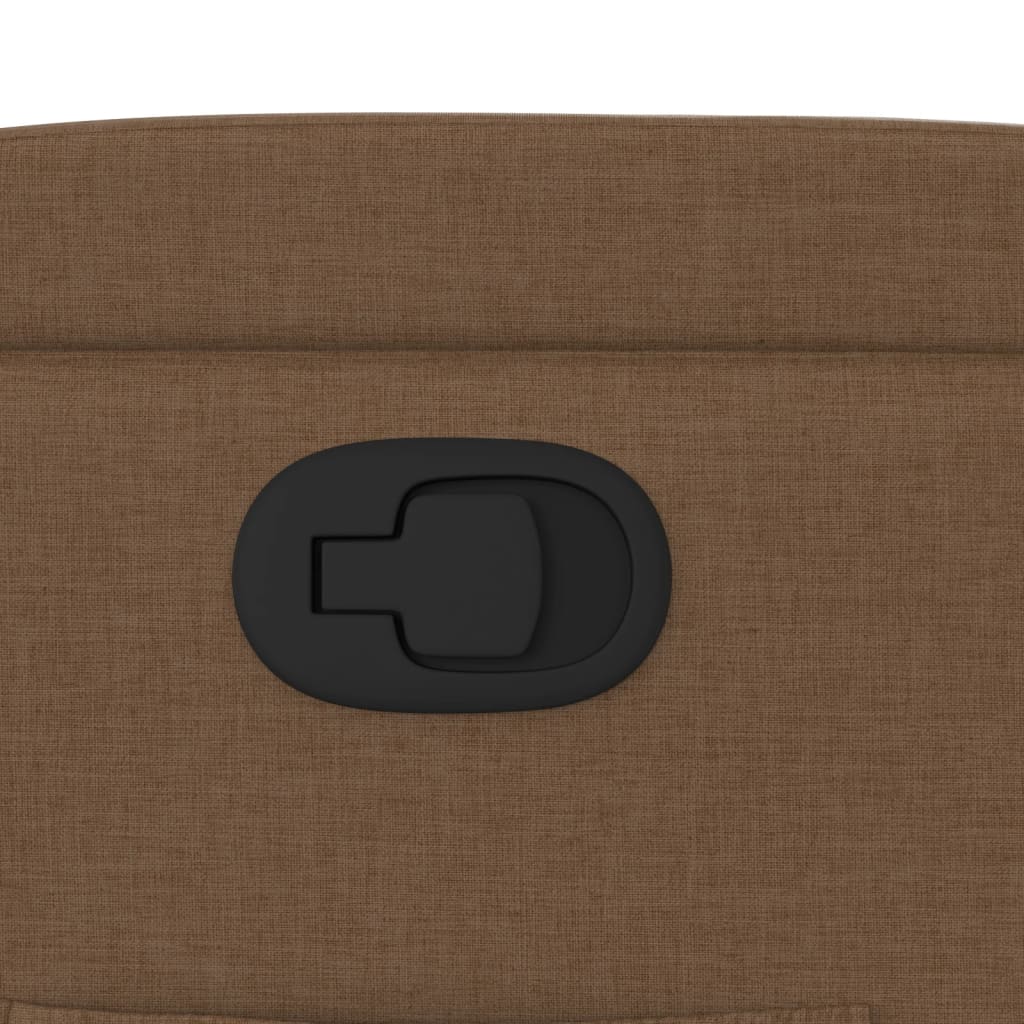 Πολυθρόνα Ανακλινόμενη Καφέ Υφασμάτινη 9