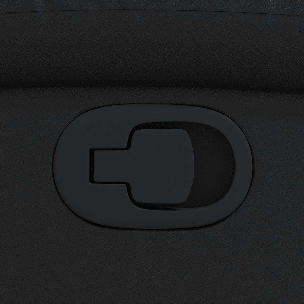 Πολυθρόνα Ανακλινόμενη Μαύρη από Συνθετικό Δέρμα 10