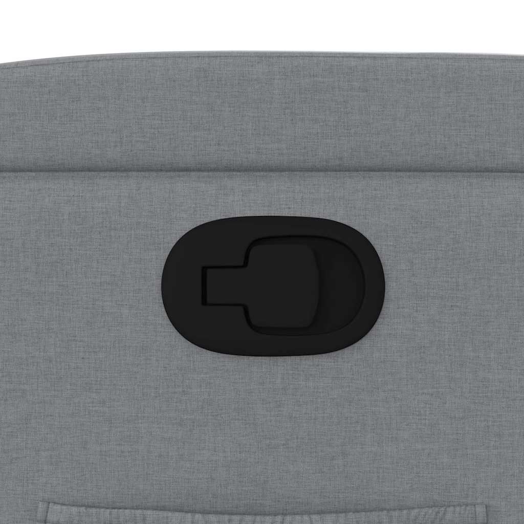 Πολυθρόνα Ανακλινόμενη Ανοιχτό Γκρι Υφασμάτινη 9