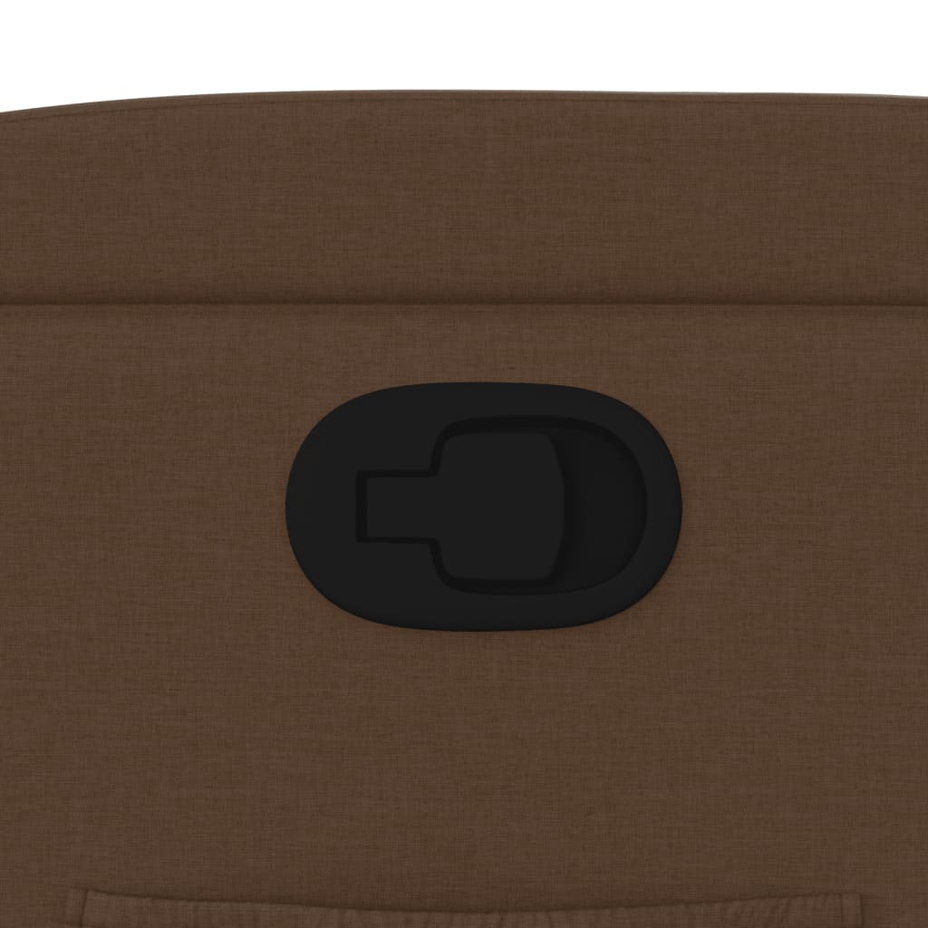 Πολυθρόνα Ανακλινόμενη Καφέ Υφασμάτινη 9