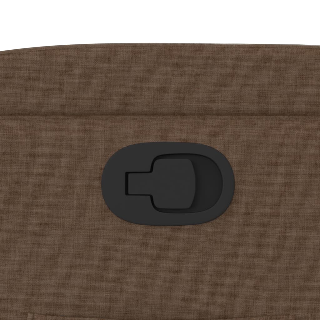 Πολυθρόνα Ανακλινόμενη Καφέ Υφασμάτινη 9