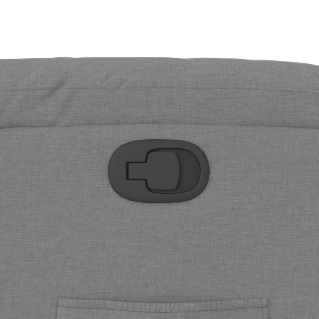 Πολυθρόνα Ανακλινόμενη Ανοιχτό Γκρι Υφασμάτινη 9