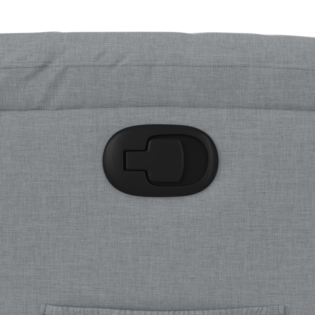 Πολυθρόνα Ανακλινόμενη Ανοιχτό Γκρι Υφασμάτινη 9