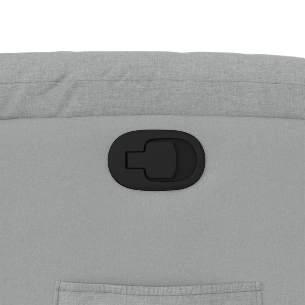 Πολυθρόνα Ανακλινόμενη Ανοιχτό Γκρι Υφασμάτινη 9