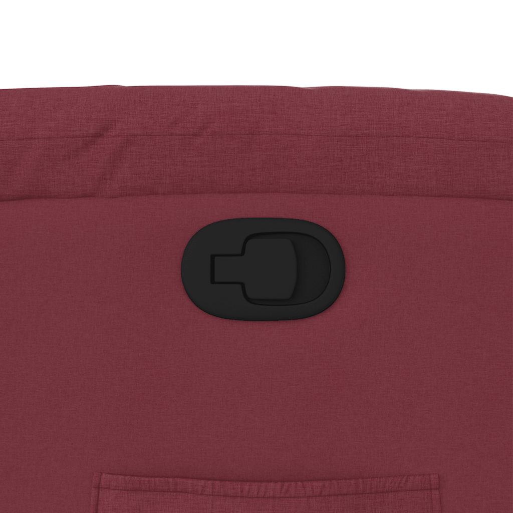 Πολυθρόνα Ανακλινόμενη Μπορντό Υφασμάτινη 9