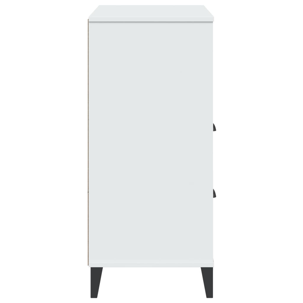 Βιβλιοθήκη VIKEN Λευκή 80x40x90 εκ. από Επεξεργασμένο Ξύλο 7