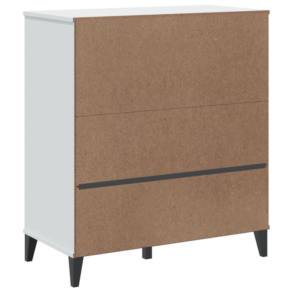 Βιβλιοθήκη VIKEN Λευκή 80x40x90 εκ. από Επεξεργασμένο Ξύλο 8