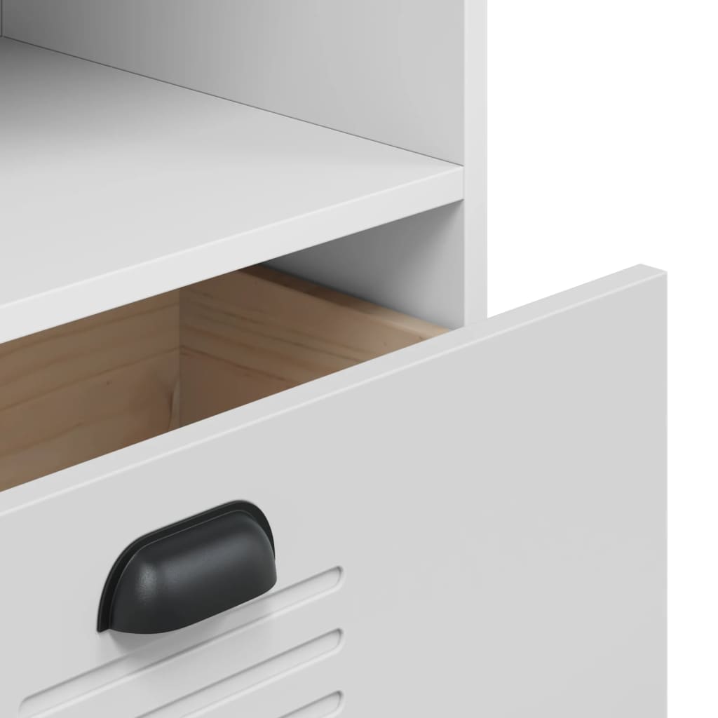 Βιβλιοθήκη VIKEN Λευκή 60x35x123 εκ. από Επεξεργασμένο Ξύλο 9