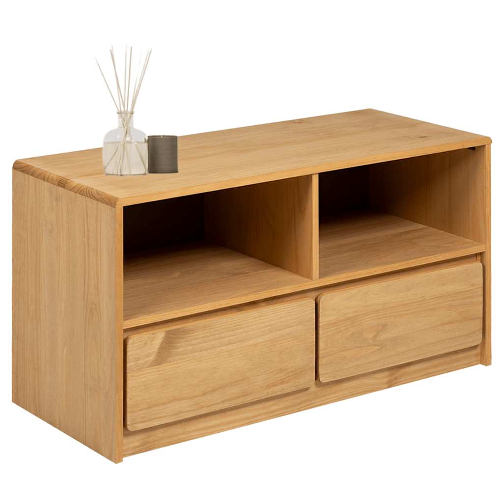 Έπιπλο Τηλεόρασης SAUDA Χρώμα Δρυός 99x43x55 εκ. Μασίφ Πεύκο 3