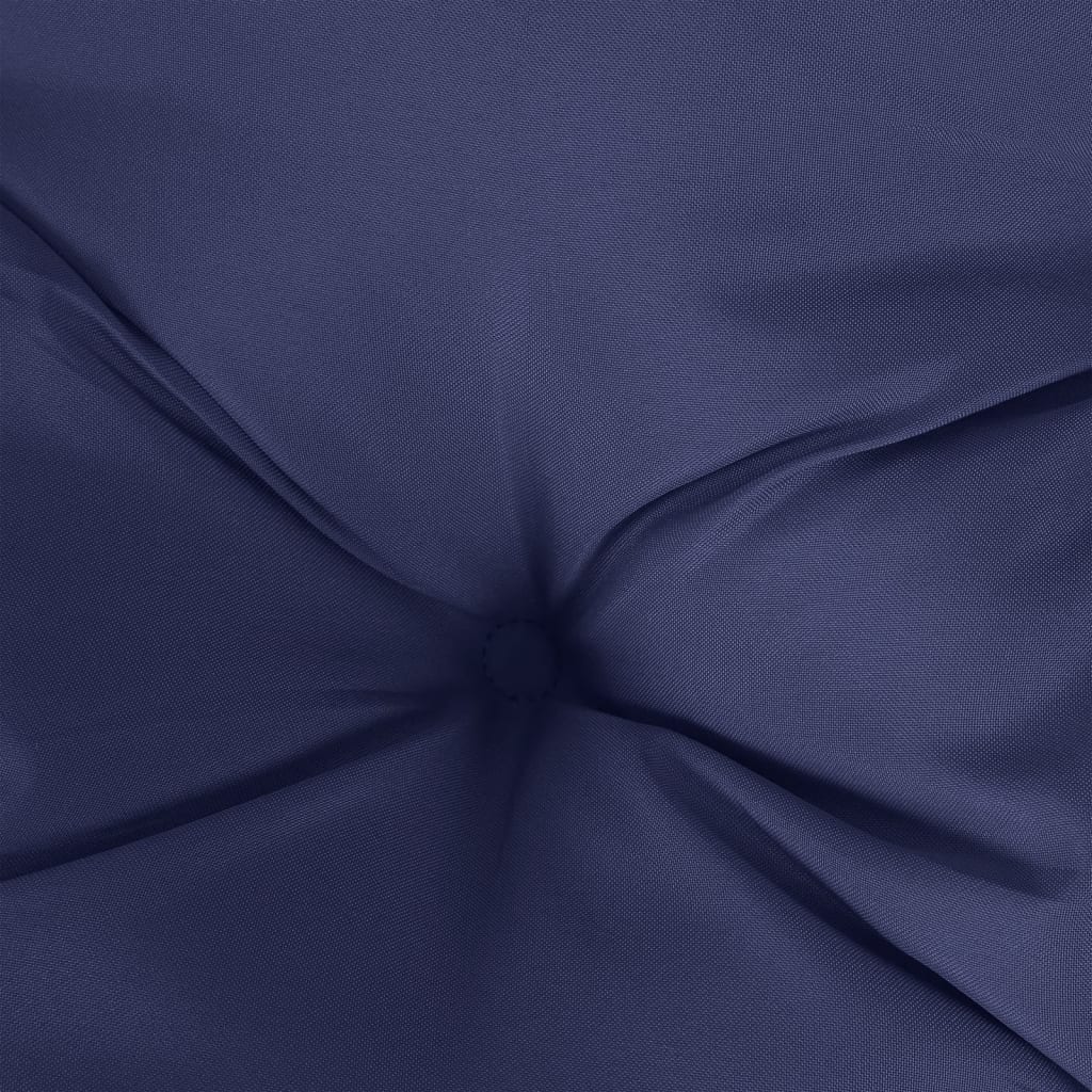 Μαξιλάρια Καρέκλας 2 τεμ. Ναυτικό Μπλε 50x50x7 εκ. Υφασμάτινα 7
