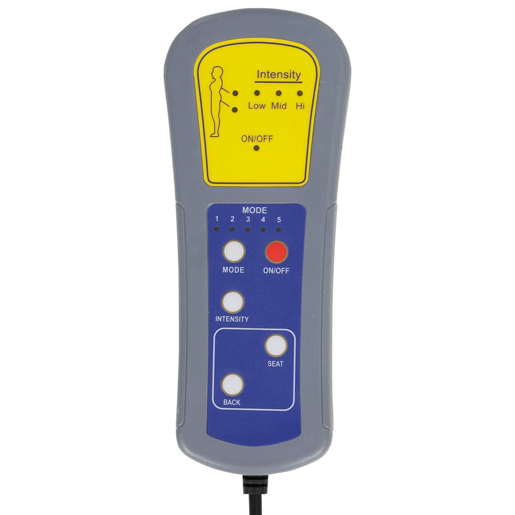 Ανάκλιντρο Μασάζ Σκούρο Γκρι Υφασμάτινο με Μαξιλάρια 9