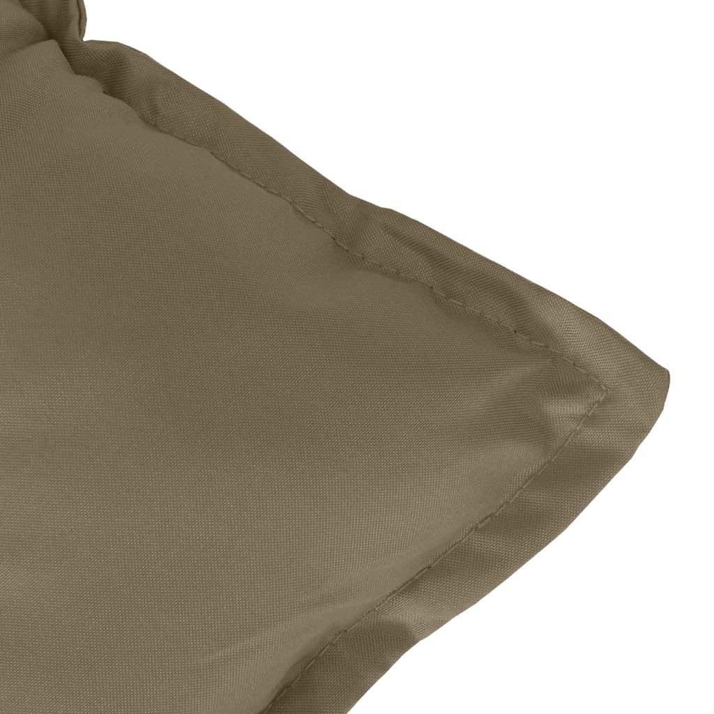 Μαξιλάρια Καρέκλας Κήπου Πλάτη 4τεμ Taupe 120x50x7 εκ. Ύφασμα 9