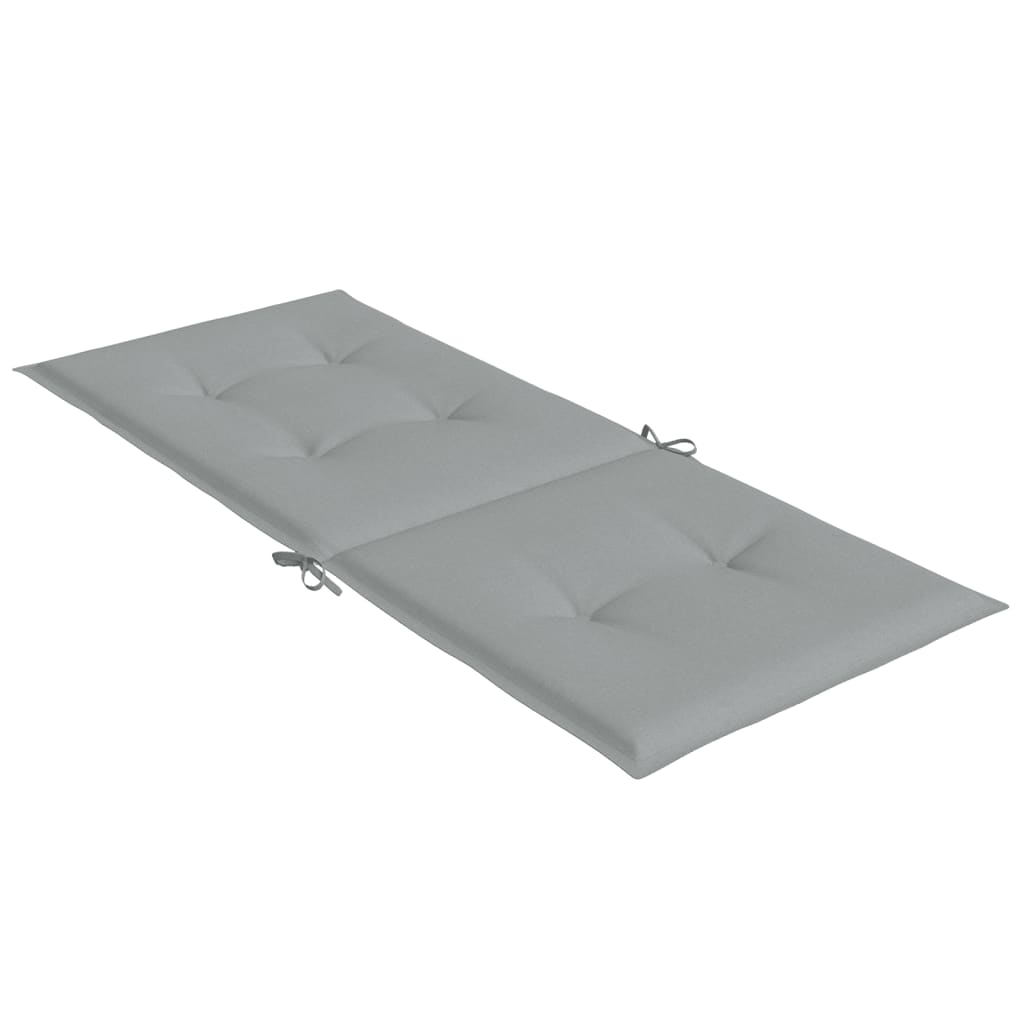 Μαξιλάρια Καρέκλας με Πλάτη 4 τεμ. Αν. Γκρι 120x50x4 εκ. Ύφασμα 6