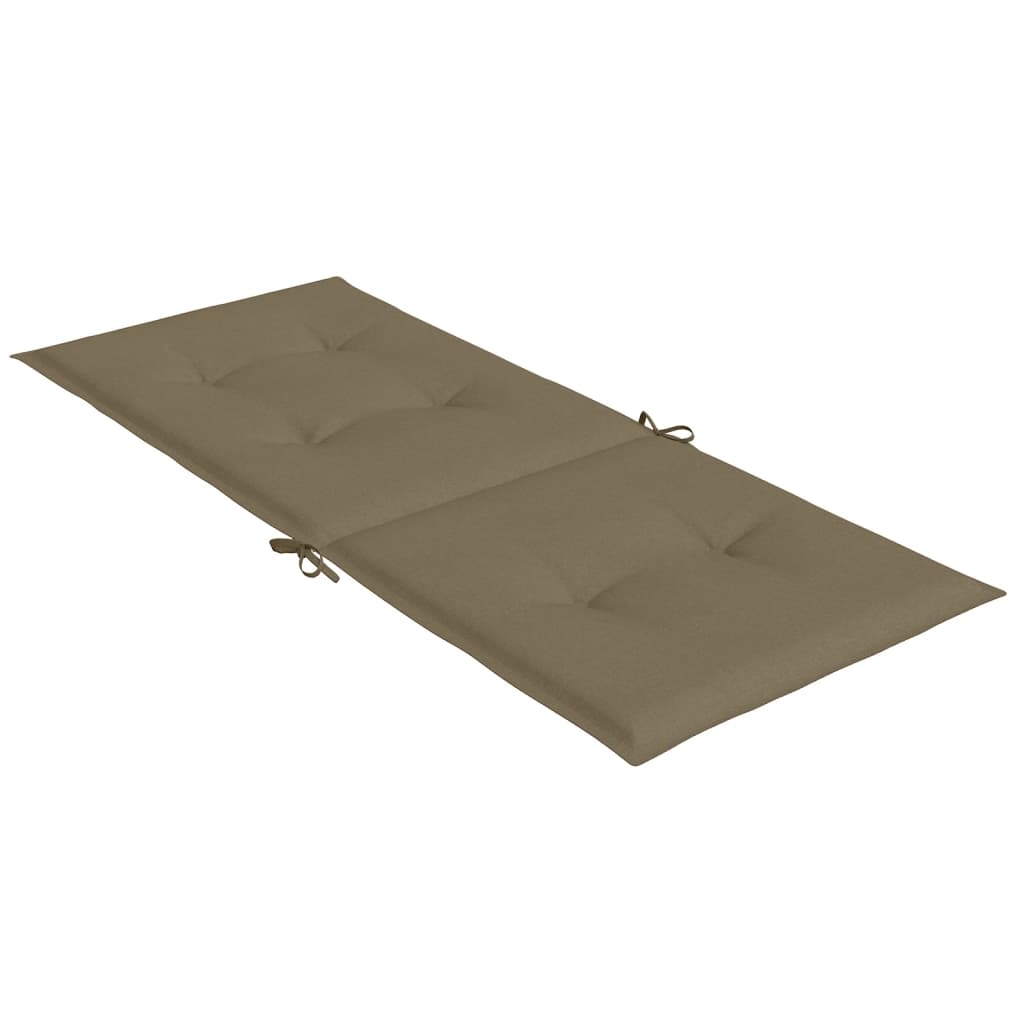 Μαξιλάρια Καρέκλας Κήπου Πλάτη 6τεμ Taupe 120x50x4 εκ. Ύφασμα 6