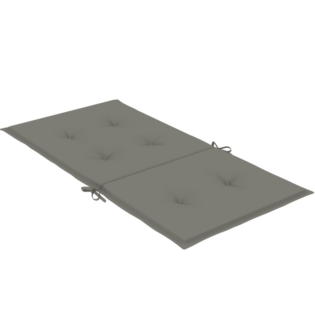 Μαξιλάρια Καρέκλας με Πλάτη 6 τεμ. Σκ. Γκρι 120x50x4 εκ. Ύφασμα 6