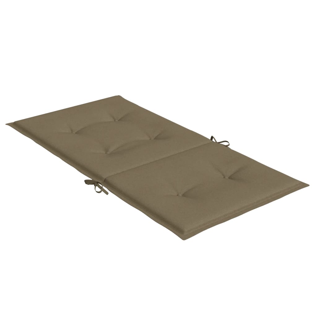 Μαξιλάρια Καρέκλας με Πλάτη 4 τεμ. Taupe 100x50x4 εκ. Ύφασμα 6