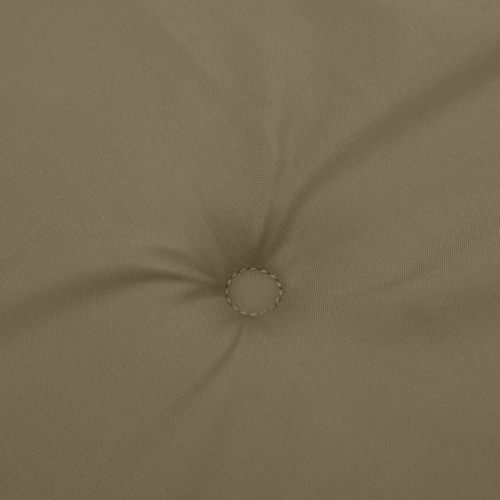 Μαξιλάρια Καρέκλας με Πλάτη 4 τεμ. Taupe 100x50x4 εκ. Ύφασμα 8