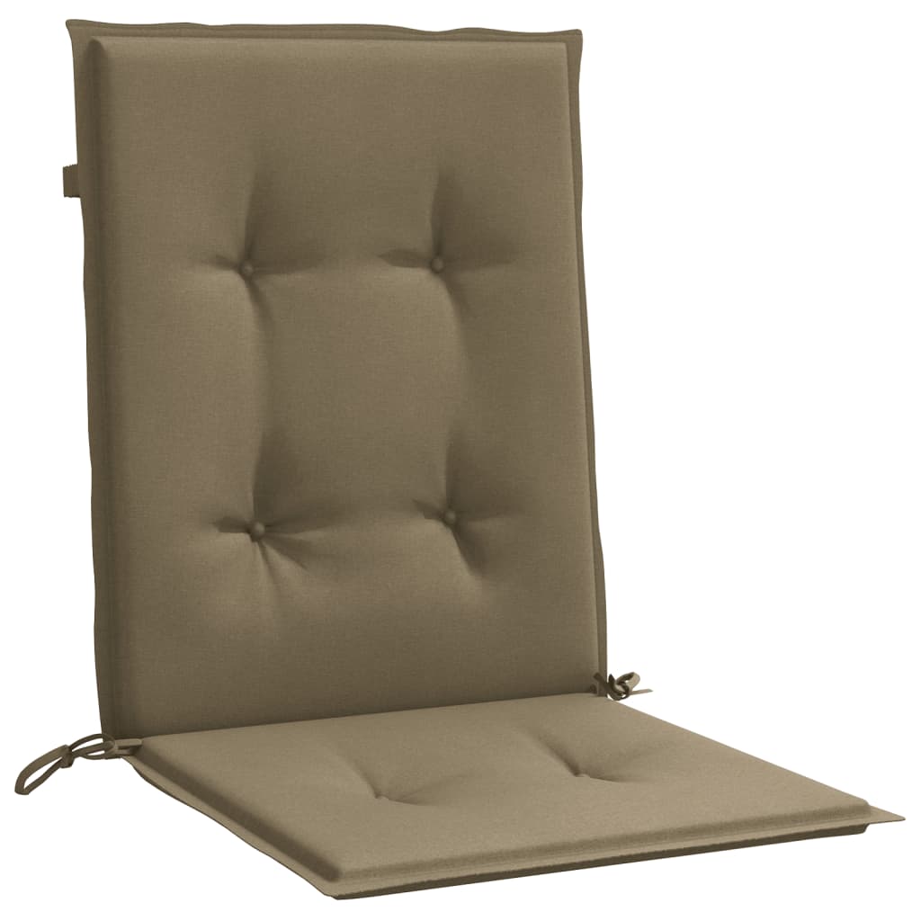 Μαξιλάρια Καρέκλας με Πλάτη 6 τεμ. Taupe 100x50x4 εκ. Ύφασμα 5