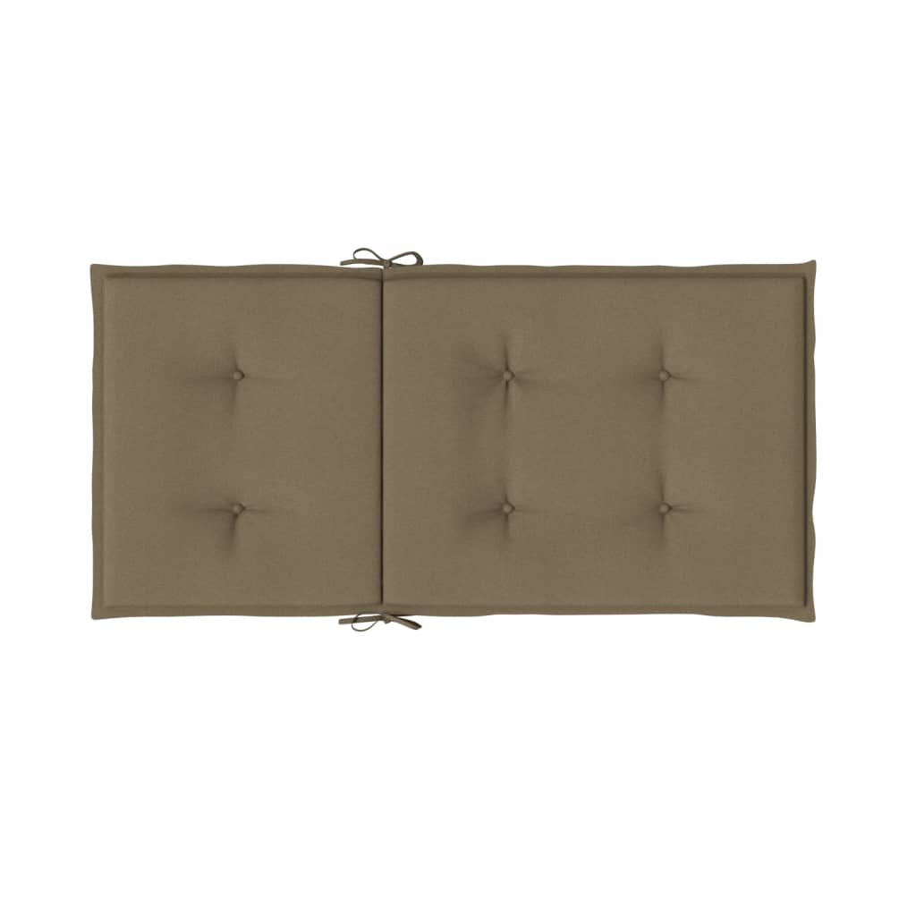 Μαξιλάρια Καρέκλας με Πλάτη 6 τεμ. Taupe 100x50x4 εκ. Ύφασμα 7