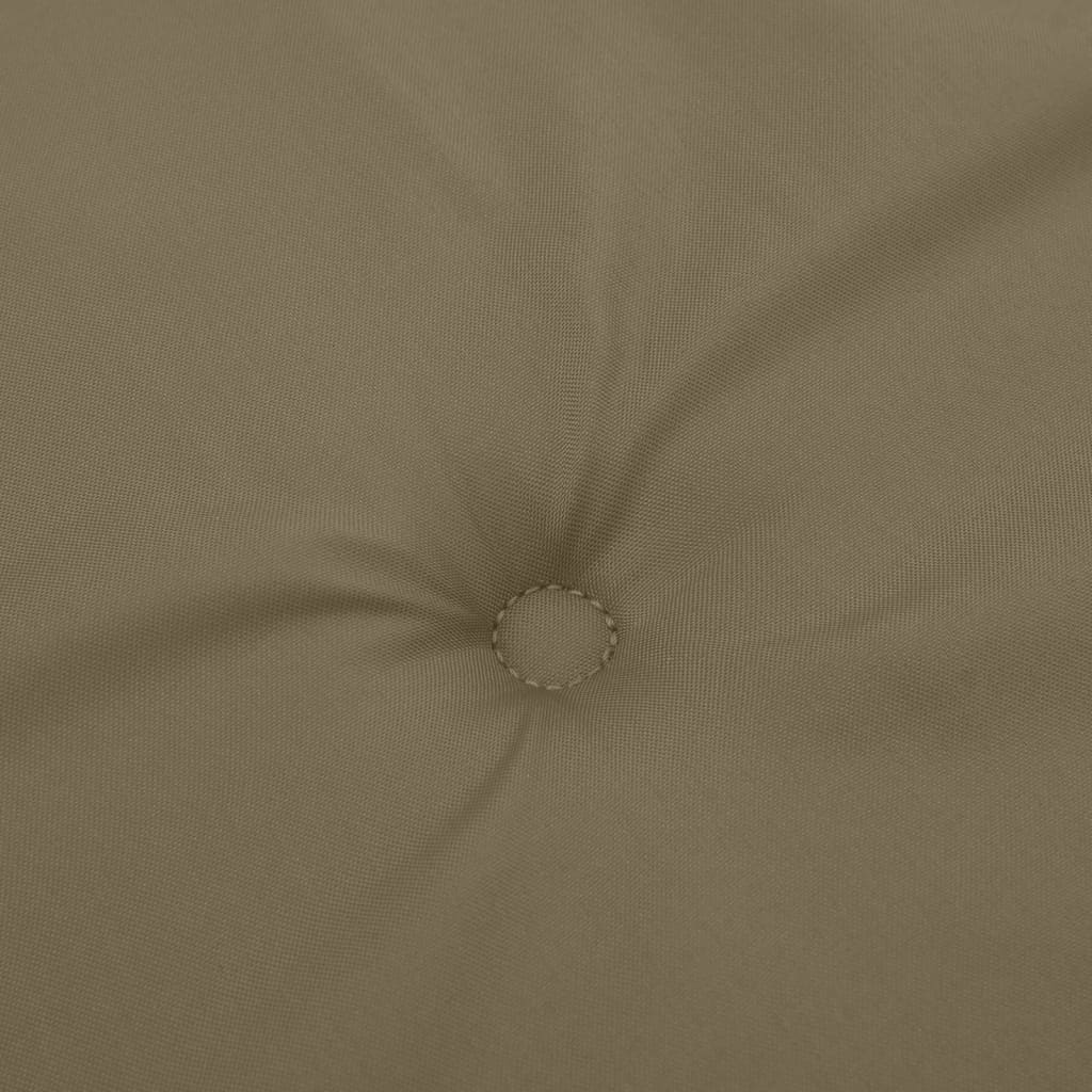 Μαξιλάρια Καρέκλας με Πλάτη 6 τεμ. Taupe 100x50x4 εκ. Ύφασμα 8