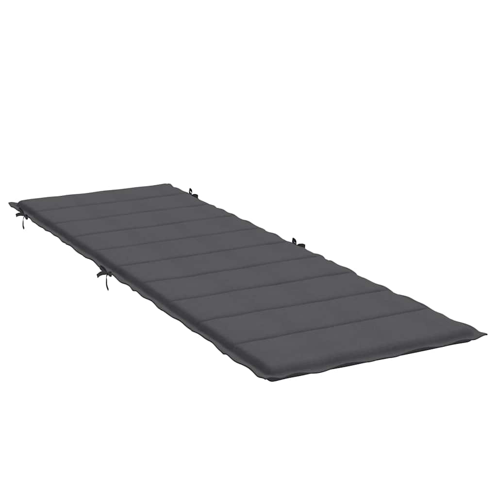Μαξιλάρι Ξαπλώστρας Ανθρακί 186x58x3 εκ. Ύφασμα 4