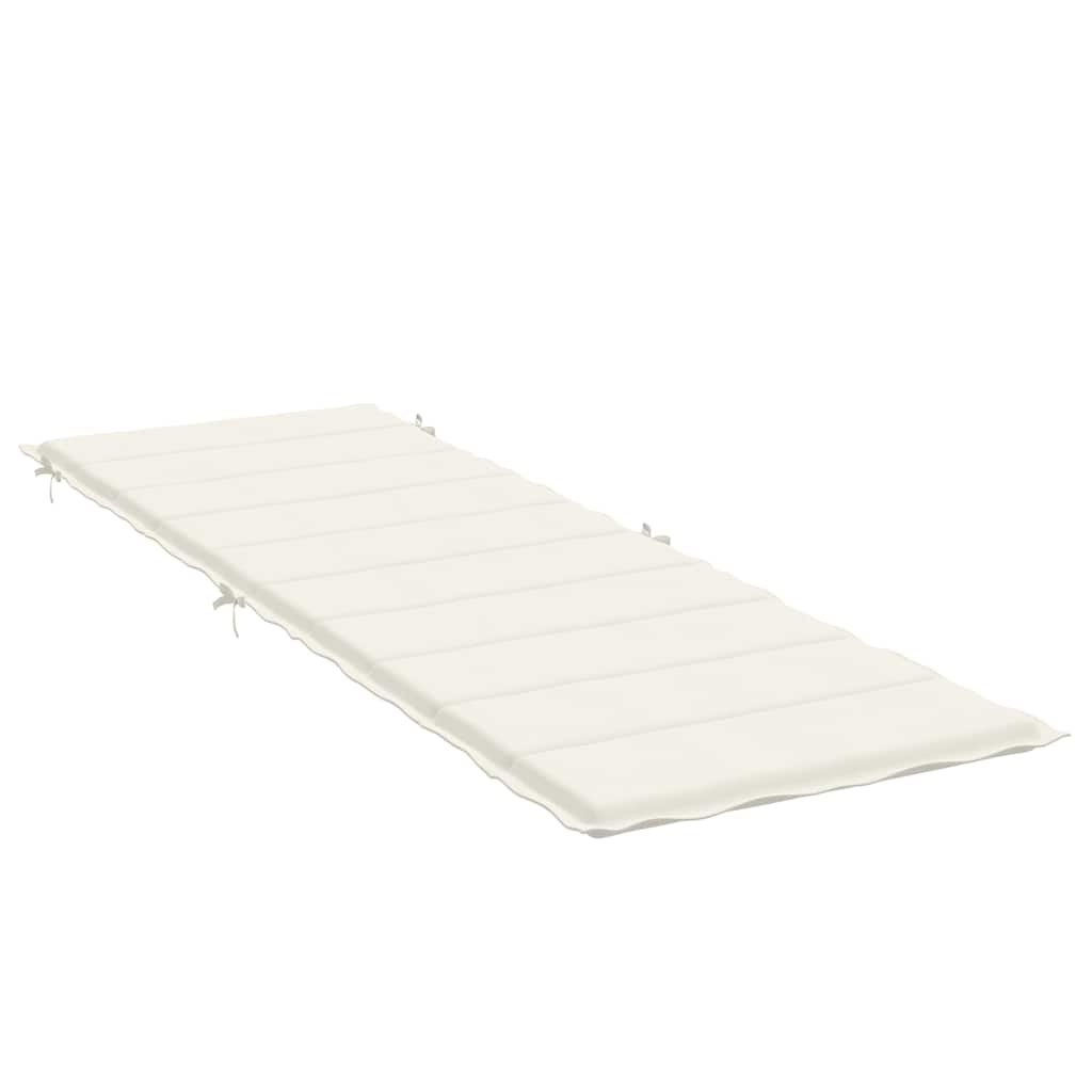 Μαξιλάρι Ξαπλώστρας Κρεμ 186x58x3 εκ. Ύφασμα 4
