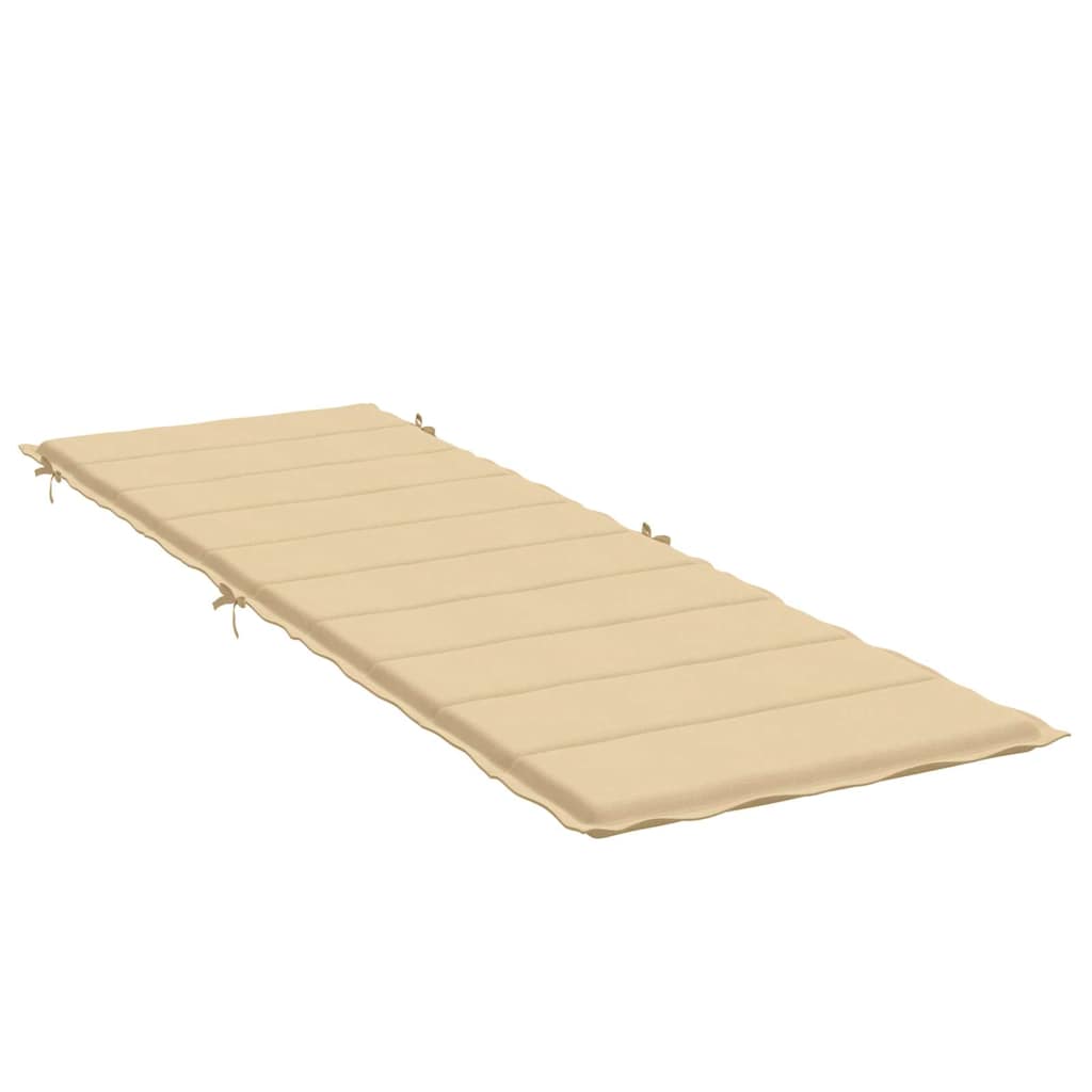 Μαξιλάρι Ξαπλώστρας Μπεζ 186x58x3 εκ. Ύφασμα 4