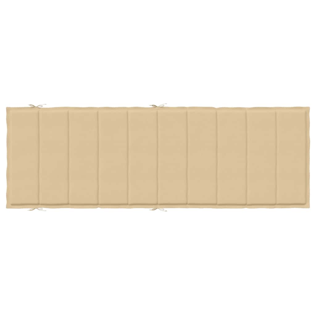 Μαξιλάρι Ξαπλώστρας Μπεζ 186x58x3 εκ. Ύφασμα 6