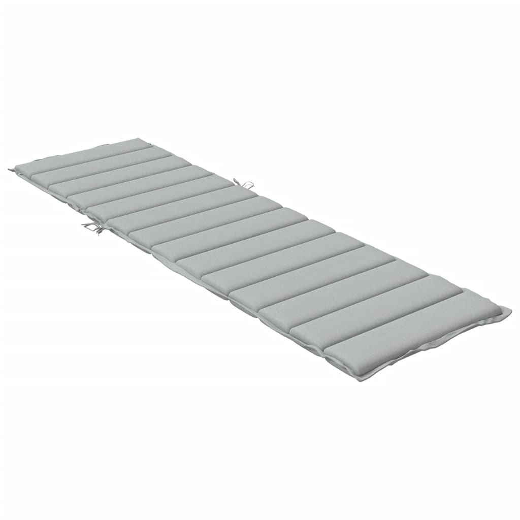Μαξιλάρι Ξαπλώστρας Ανοιχτό Γκρι 200x50x4 εκ. Ύφασμα 4