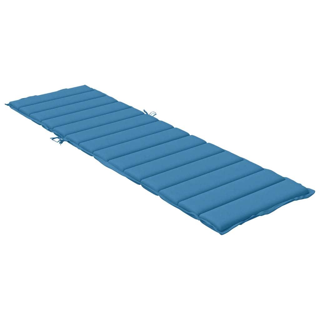 Μαξιλάρι Ξαπλώστρας Μπλε 200x60x4 εκ. Ύφασμα 4