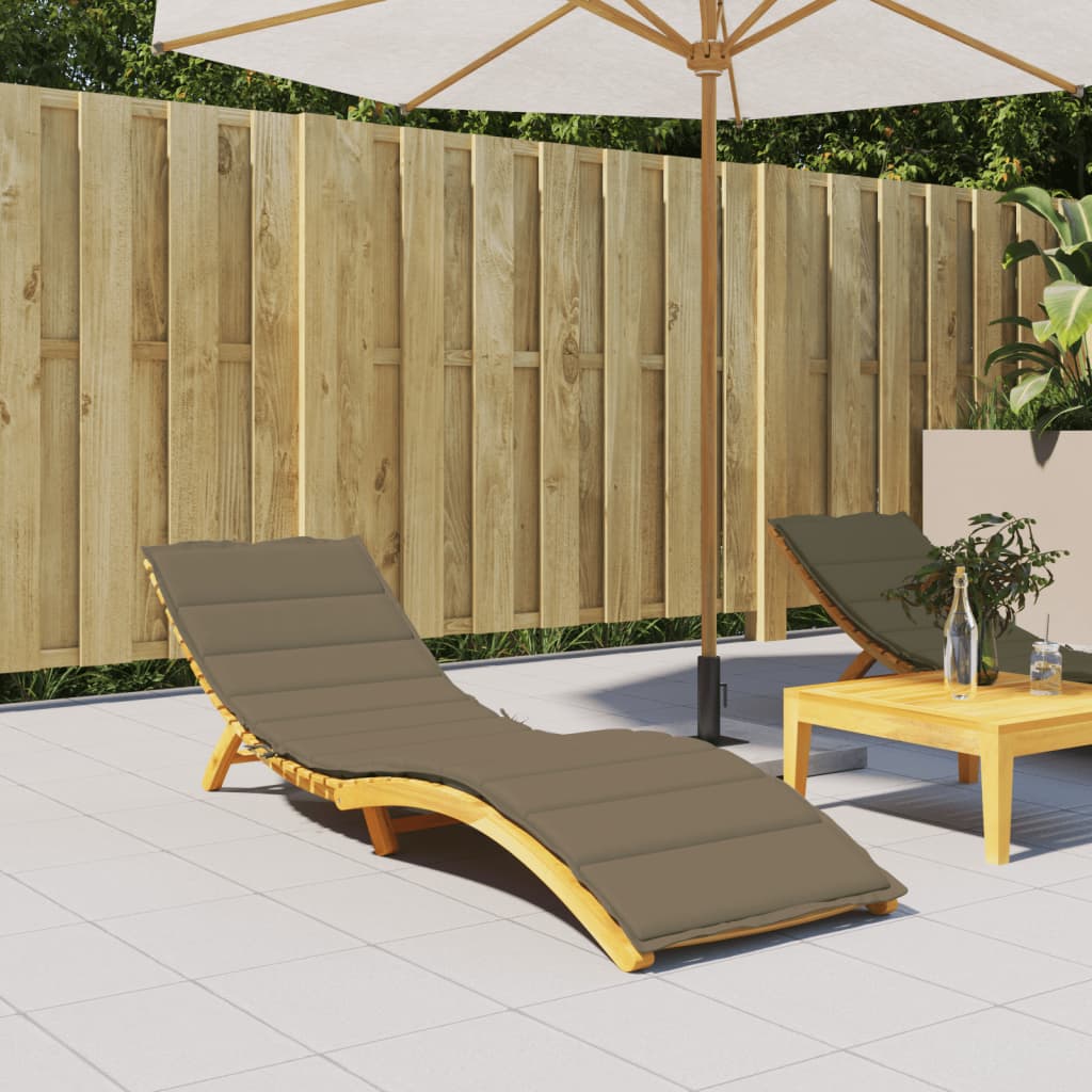 Μαξιλάρι Ξαπλώστρας Taupe Μελανζέ 200x60x4 εκ. Ύφασμα 3