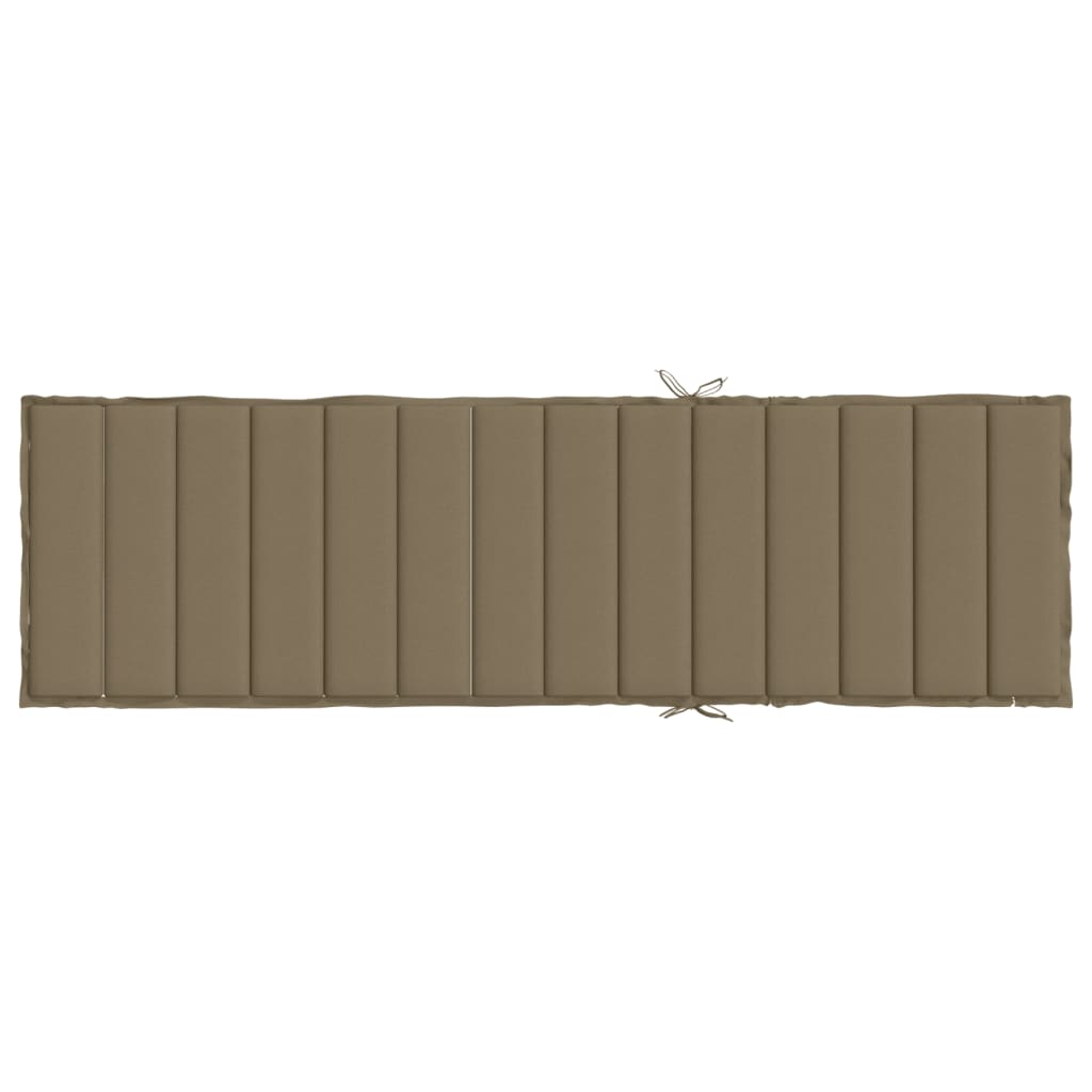 Μαξιλάρι Ξαπλώστρας Taupe Μελανζέ 200x60x4 εκ. Ύφασμα 5