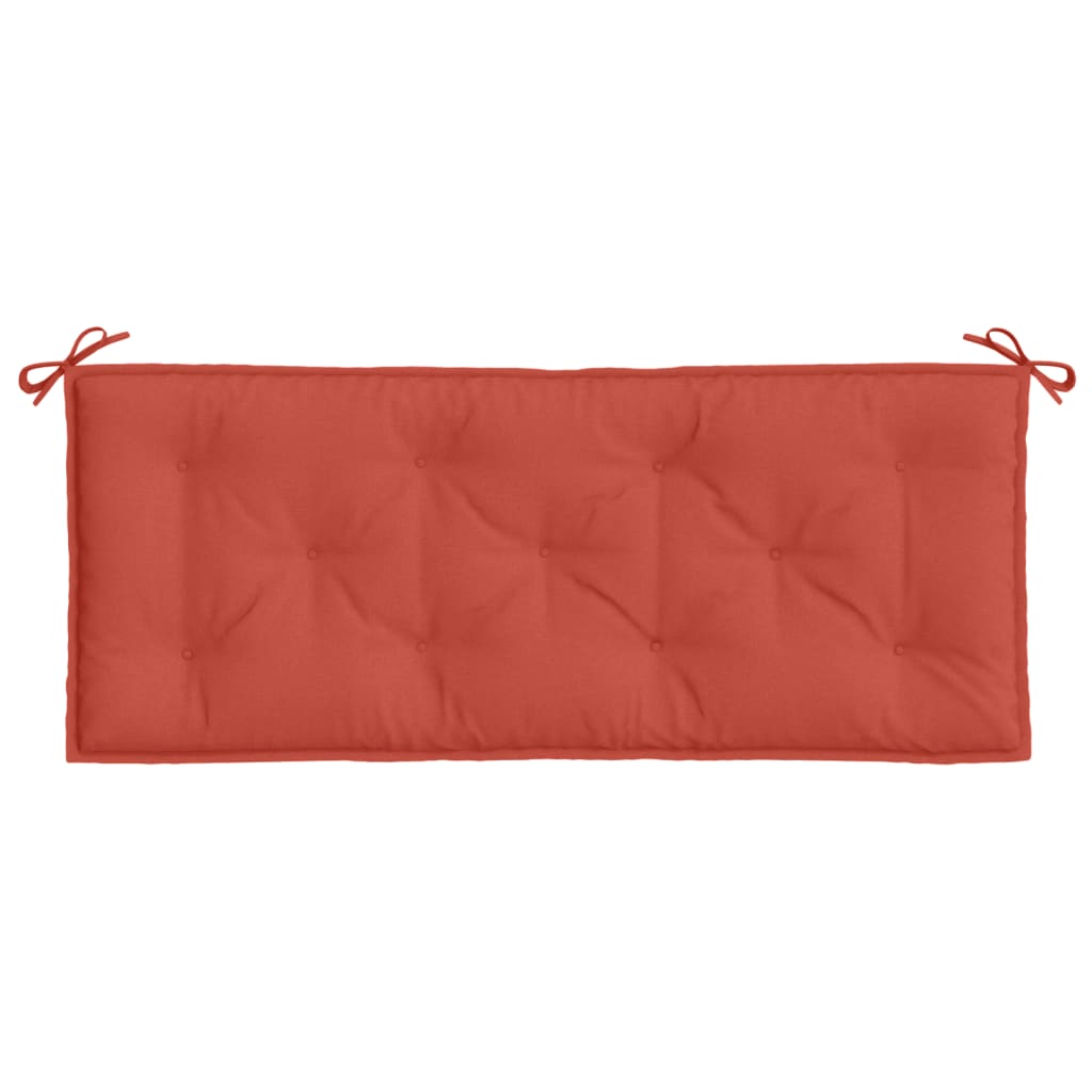 Μαξιλάρι Πάγκου Κήπου Κόκκινο Μελανζέ 120x50x7 εκ. Ύφασμα 4