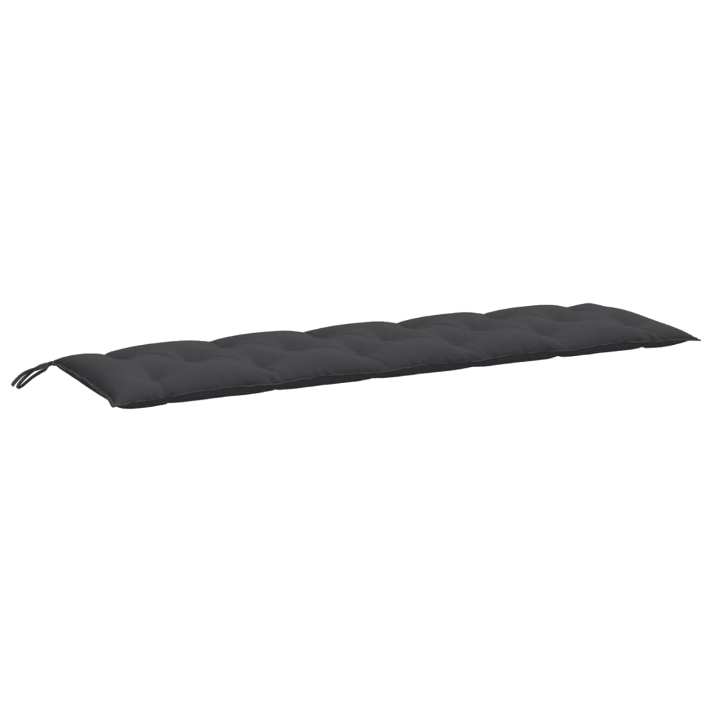 Μαξιλάρι Πάγκου Κήπου Ανθρακί Μελανζέ 180x50x7 εκ. Ύφασμα 2